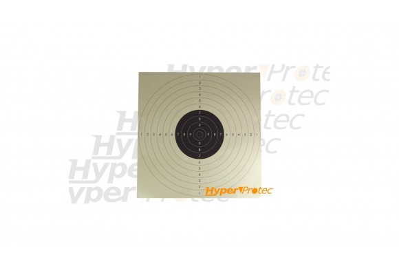 Cible C50 en carton 55x55 cm pour du tir à 25 mètres