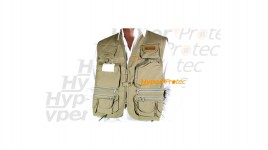 Veste coyote avec de nombreuses poches - Taille XXL