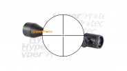 Lunette AIRSOFT de tir ASG 3-9x50E à réticule lumineux rouge (11 mm)