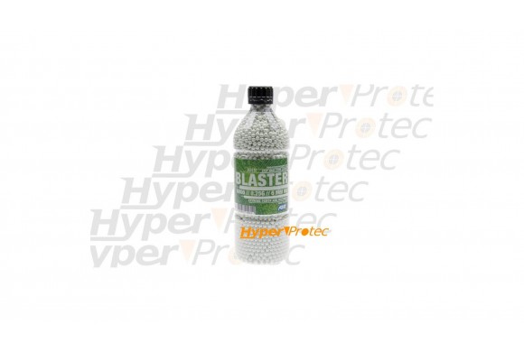 6000 billes 0.25g blanches Blaster 6 mm