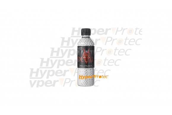 3000 billes 0.30g blanches Devil 6 mm airsoft
