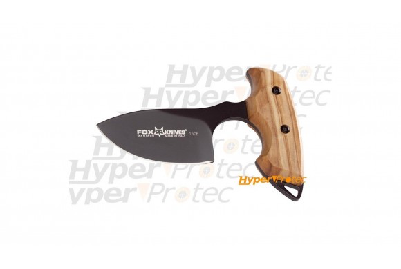 Push dagger Fox Manche en olivier 7 cm
