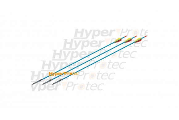 3 flèches chasse en aluminium pour arc 30 pouces - 76 cm