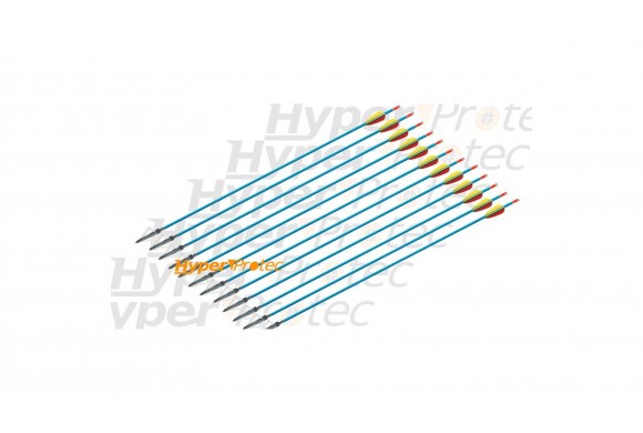 12 flèches chasse en aluminium pour arc 30 pouces - 76 cm