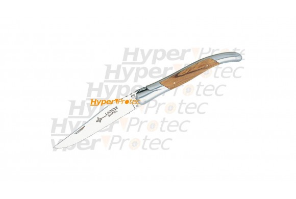 Couteau Laguiole manche en olivier G. David - 10 cm