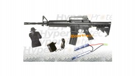 Pack Colt M4A1 Full Métal semi et full auto avec cibles - 453 fp