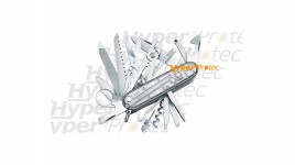 Couteau Suisse Victorinox - Swisschamp gris translucide - 33 out