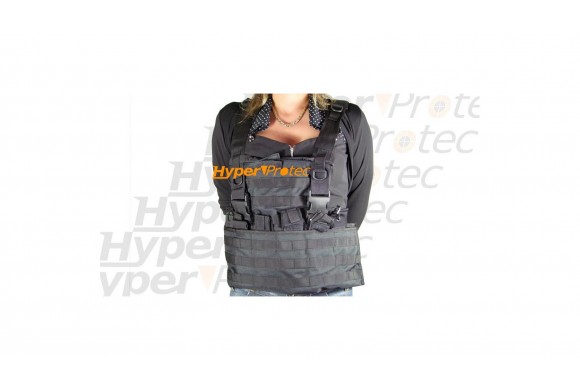 Gilet tactical Noir Swiss Arms Système Molle