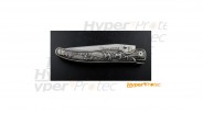 Couteau Laguiole G.David alu décor chasse - 12 cm