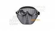 Masque à grillage noir avec strap