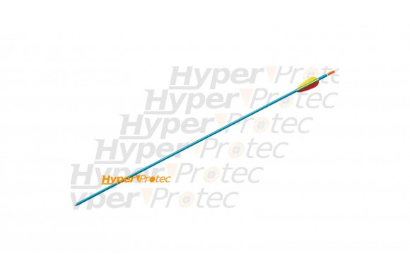 Flèche en aluminium bleue pour arc pointe sertie - 75.3 cm