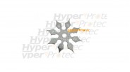 Shuriken étoile de ninja 8 pics métal - 8.2 cm