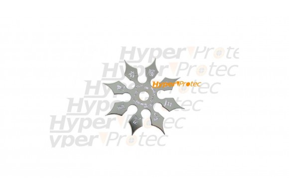 Shuriken étoile de ninja 8 pics métal - 8.2 cm
