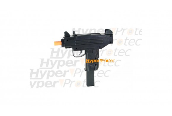 Pistolet Uzi en coup par coup avec canon orange + 2 chargeurs