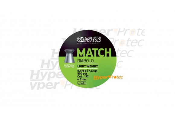 Plombs 4.5 mm JSB Match Diabolo Light Weight