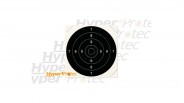 100 centres de cible carton 21x21 cm pour du tir au pistolet 25-50m