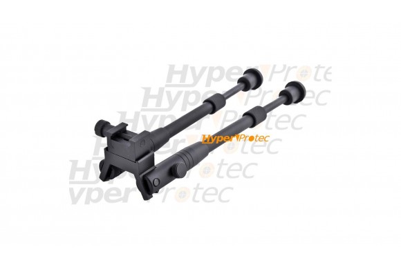 Bipied en métal noir pour fixer sur rail 22 mm