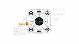 50 cibles papier 17x17 cm pour du tir airsoft