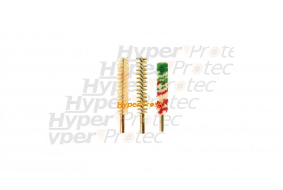 Ensemble de 3 brosses de nettoyage pour calibre 5.5 mm