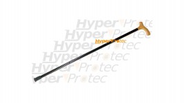 Canne métallique poignée en bois - 94 cm