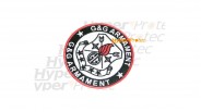 Ecusson badge pour différencier les teams - G&G noir et rouge Ro