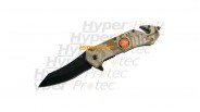 Couteau pliable manche décor camouflage - United States marines