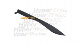 Machette noire kukri avec son étui de transport - 48 cm