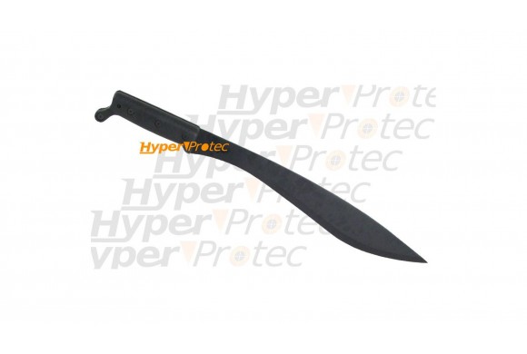 Machette noire kukri avec son étui de transport - 48 cm