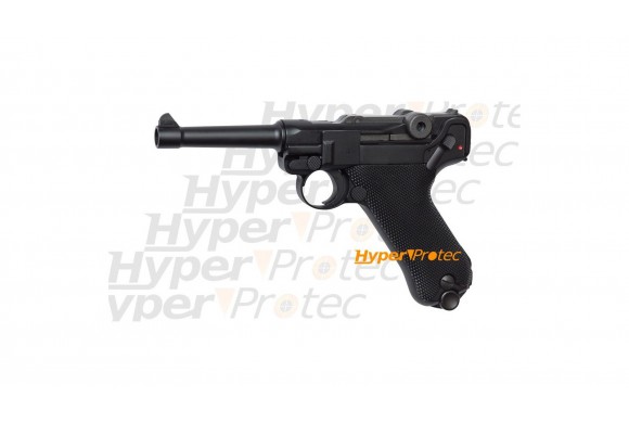Réplique airsoft Luger P08 Blowback culasse métal au gaz