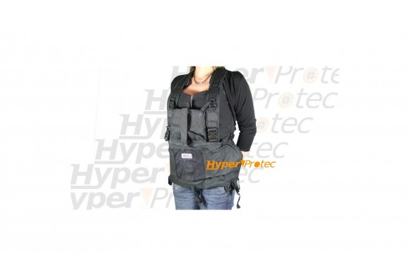 Gilet multi poche tactical noir Cybergun