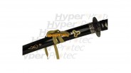 Katana lame acier - Kill Bill 3 décor noir et or