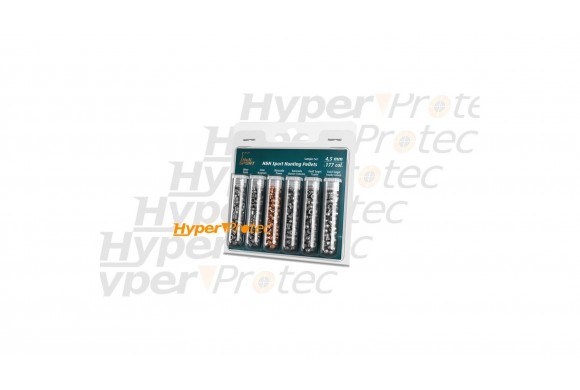 Assortiment de 6 sortes de plombs 4.5 mm HN