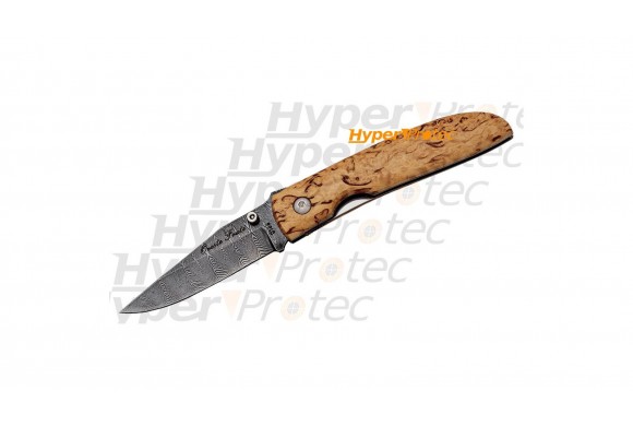 Couteau Fox Damas manche bouleau - 364 couches