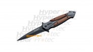 Couteau lame lisse manche en bois Linerlock