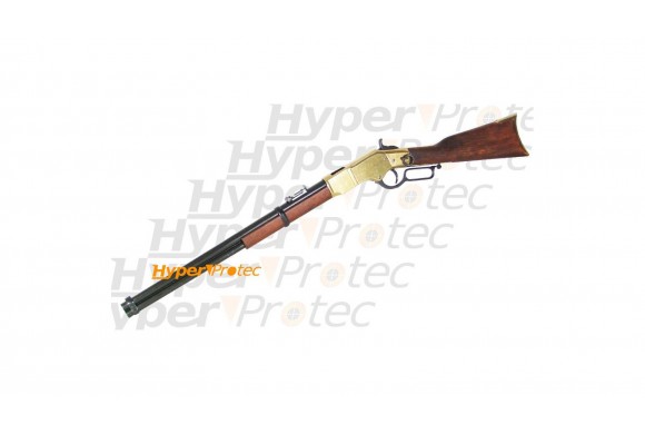 Carabine Winchester 1866 dorée de collection à levier de sous-garde