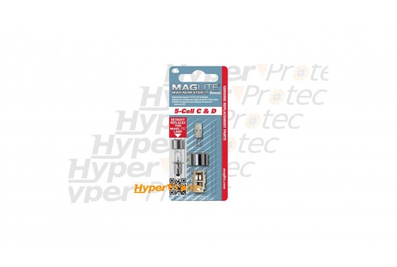 Ampoule pour lampe Maglite Mag-Num Star II Xénon - 5 Cell C et D