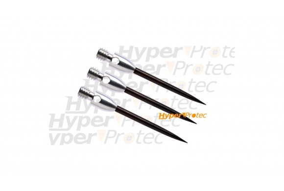 3 pointes métal pour fléchettes Winmau