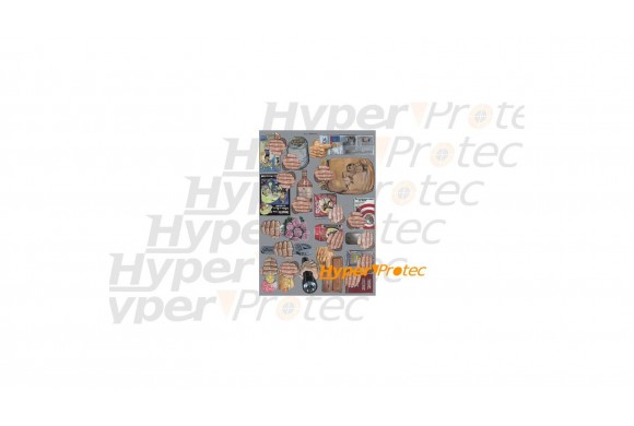 Overlay objets naïfs pour décorer Poster cible - 89 x 64 cm