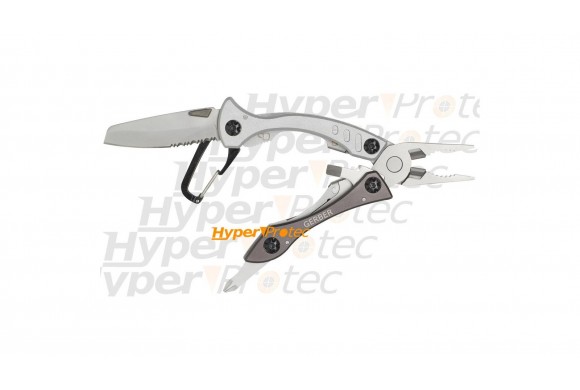 Pince Gerber Crucial avec mousqueton - 14 cm