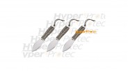 3 grands couteaux de lancer Sog Fling avec corde camo