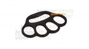 Poing américain noir Power Punch en métal