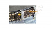 Ceinture noire de western country modèle aigle américain
