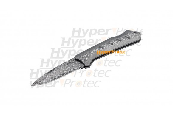 Couteau pliant métal tout en Damas Dominator