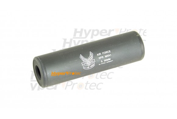 Silencieux Air Force SPR M4A1 noir Longueur 110 mm