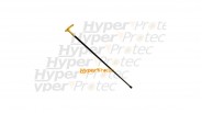 Canne épée crochet dorée - fût métal 95 cm