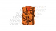 Gilet de battue de chasse orange et de traque Ghost camo blaze taille M - L