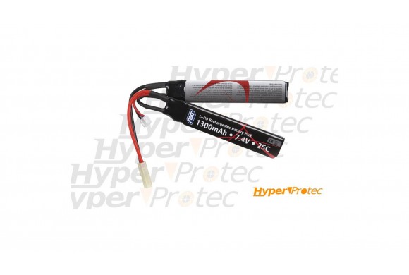 Batterie Li-Po 7.4V 1300mAh pour répliques AEG