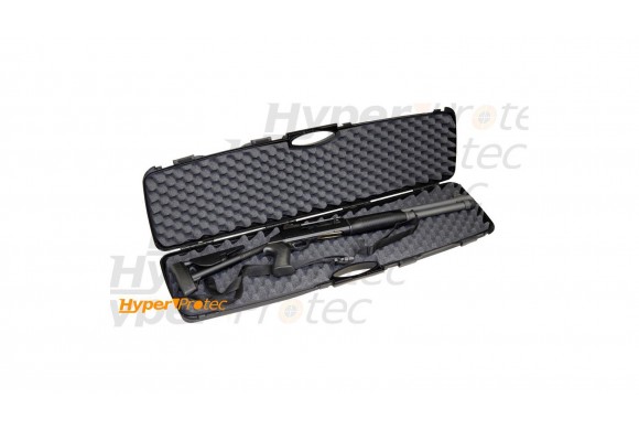 Mallette noire rigide pour fusil et carabine - 110 cm