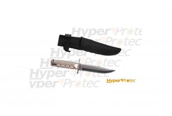 Petit poignard de survie inox - lame 12 cm