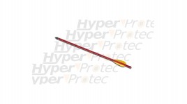 Flèche trait carreau 44cm aluminium rouge ou noire 16 pouces